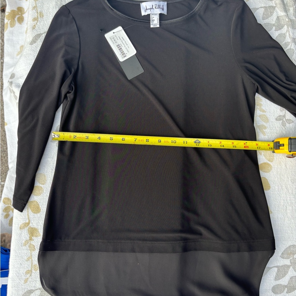 Joseph Ribkoff Black 3/4 top elegant,For casual and formal occasions 👠👢S-4 - Picture 4 of 10